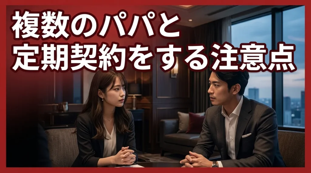 パパ活で複数のパパと定期契約をする際の注意点