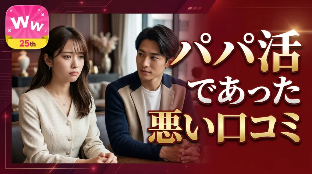 ワクワクメールのパパ活であった悪い口コミ