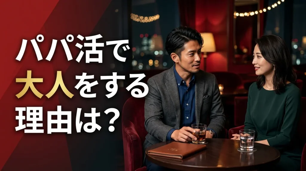 パパ活で大人をする理由は?男女別のメリットを解説 パパ活で大人をする理由は?男女別のメリットを解説