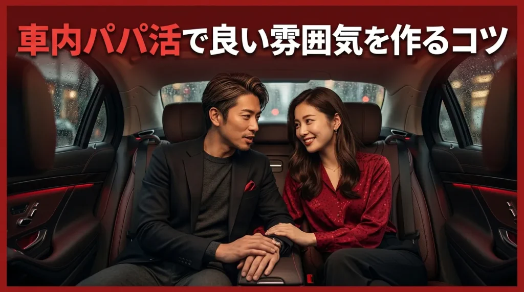 車内パパ活で良い雰囲気を作るコツ