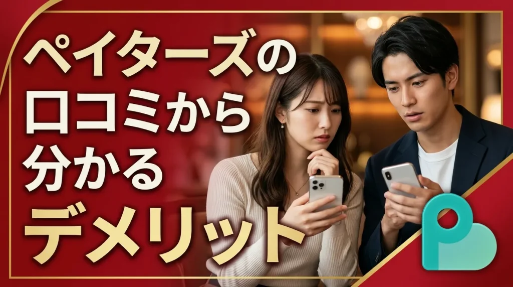 Paters(ペイターズ)の口コミ・評判から分かるデメリット