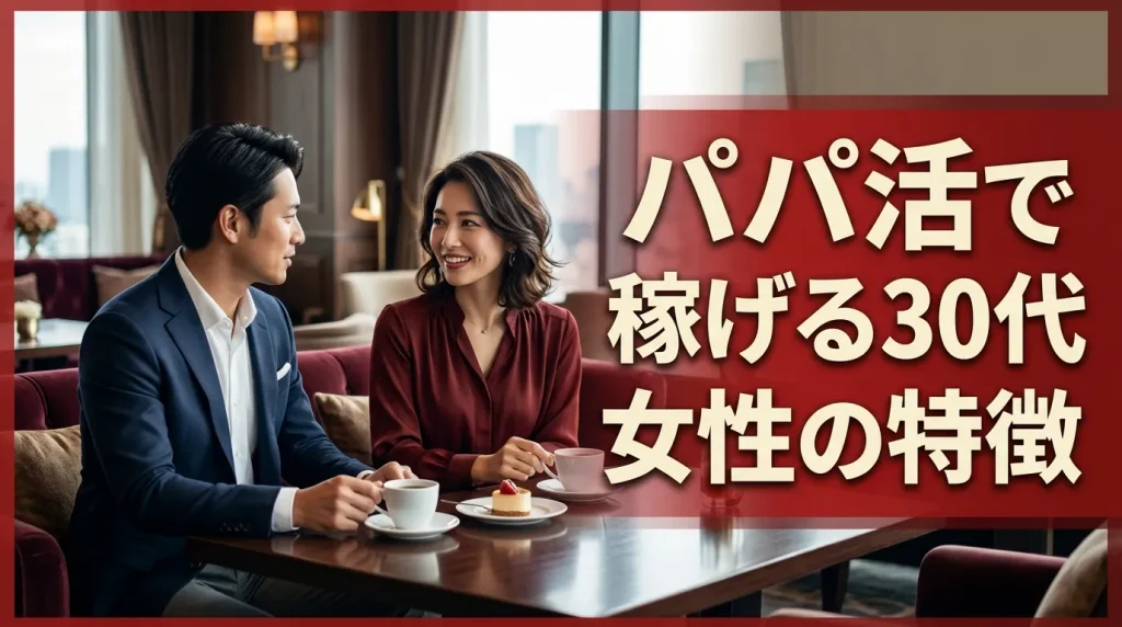 パパ活で稼げる30代女性の特徴とは? パパ活で稼げる30代女性の特徴とは?