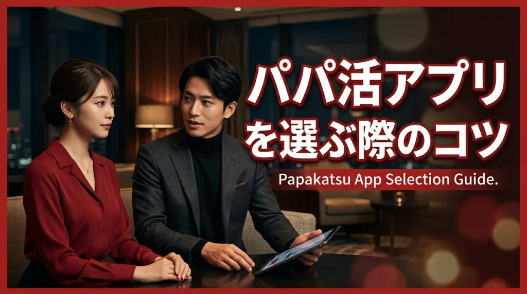 男性がパパ活アプリを選ぶ際のコツ 男性がパパ活アプリを選ぶ際のコツ