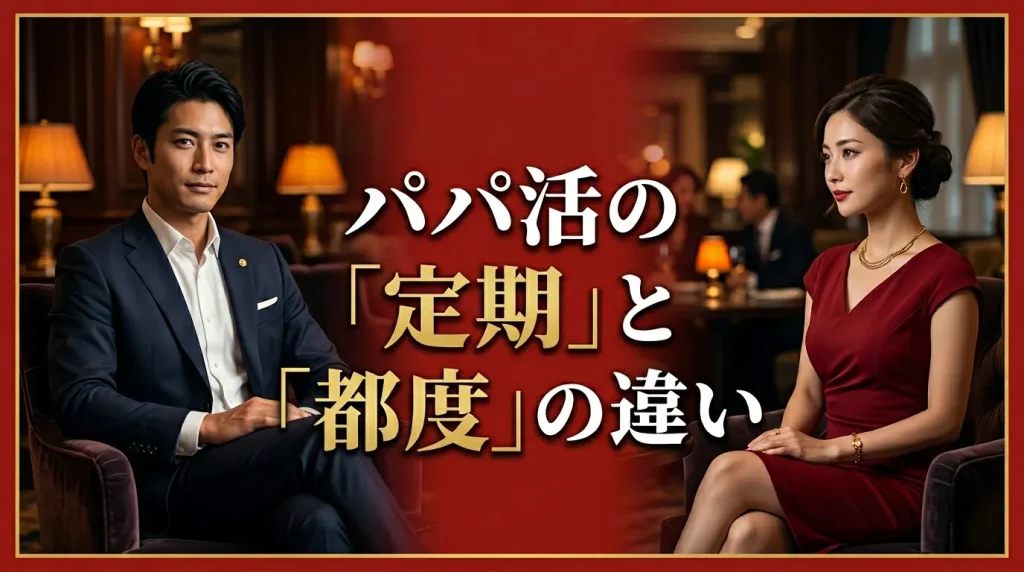パパ活の「定期」と「都度」の違い