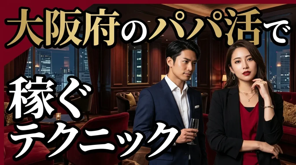 大阪府のパパ活で稼ぐテクニック