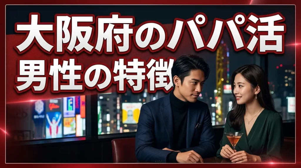 大阪府のパパ活男性の特徴