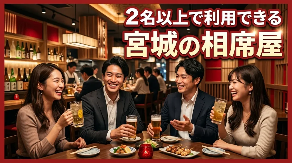 2名以上で利用できる宮城のおすすめの相席屋・相席居酒屋 2名以上で利用できる宮城のおすすめの相席屋・相席居酒屋