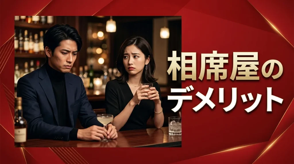 相席屋のデメリット 相席屋のデメリット