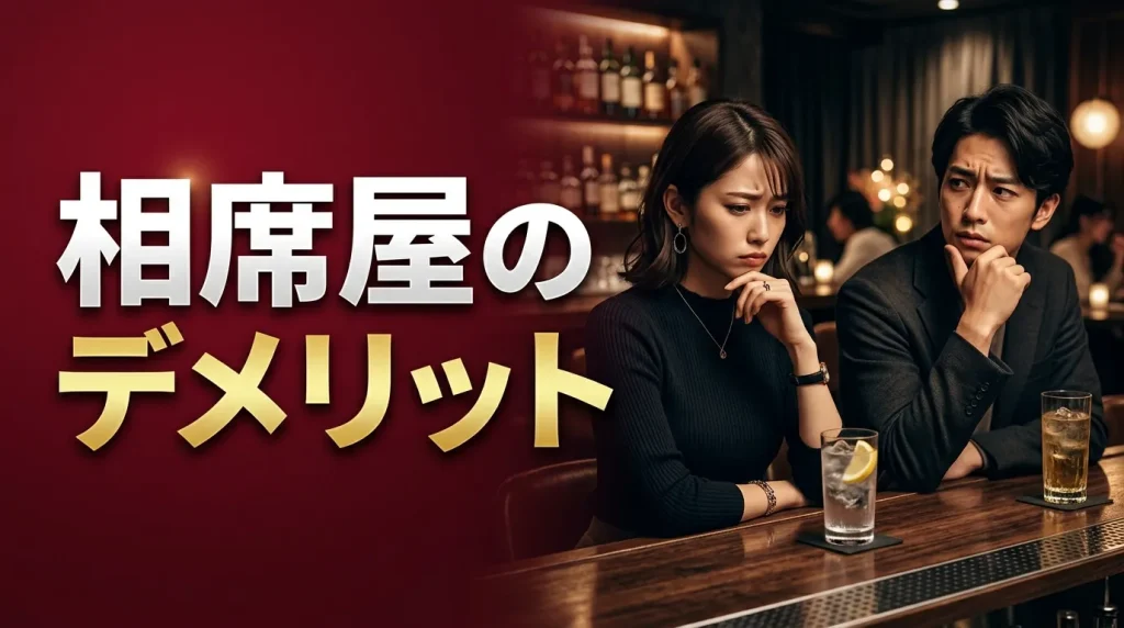 相席屋のデメリット 相席屋のデメリット