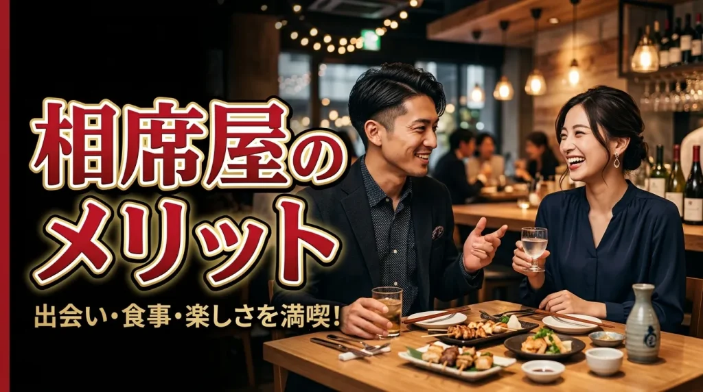 相席屋のメリット 相席屋のメリット