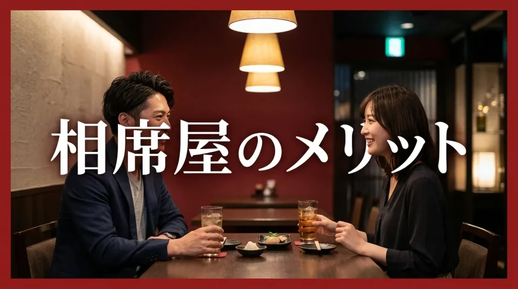 相席屋のメリット 相席屋のメリット