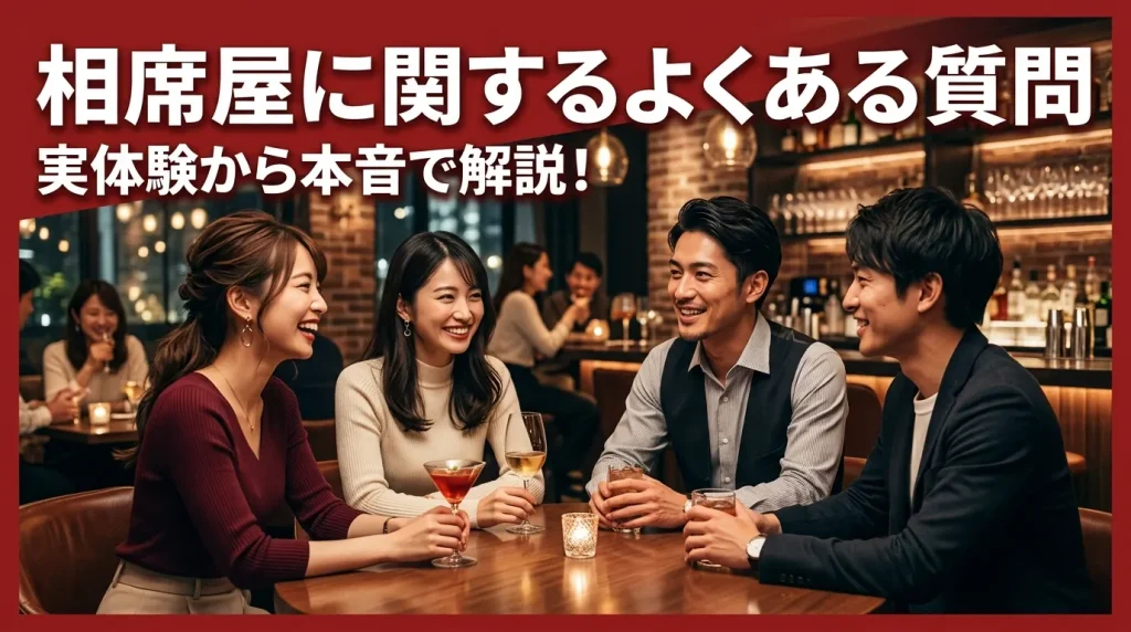 相席屋や相席ラウンジに関するよくある質問