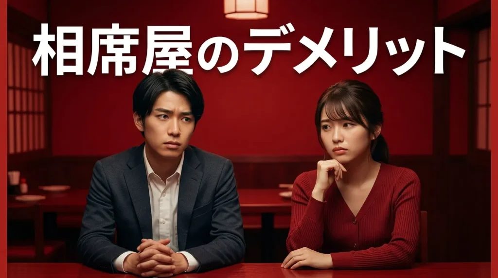 相席屋のデメリット 相席屋のデメリット