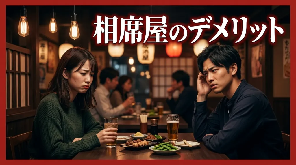 相席屋のデメリット 相席屋のデメリット