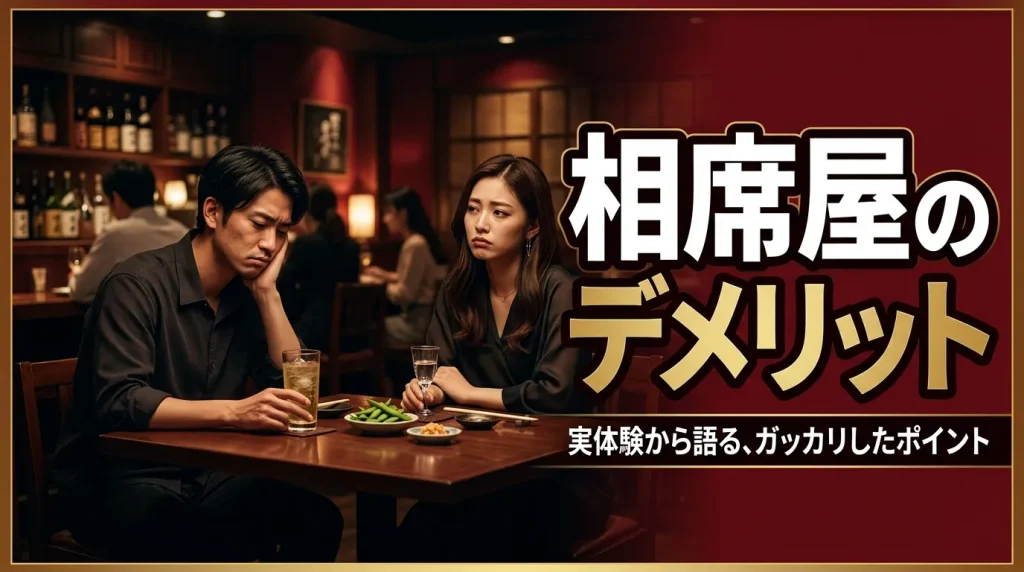 相席屋のデメリット