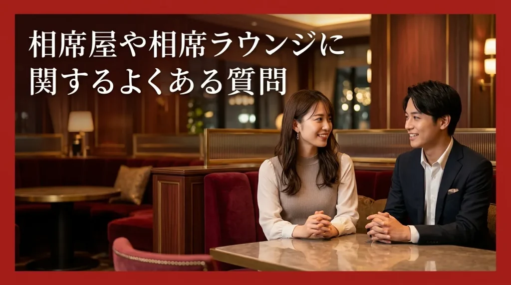 相席屋や相席ラウンジに関するよくある質問