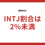 INTJ(建築家)の割合は人口のわずか2%未満！