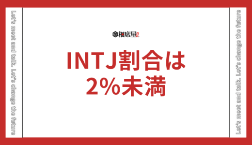 INTJ(建築家)の割合は人口のわずか2%未満！