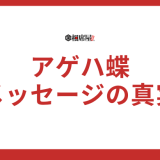 アゲハ蝶のスピリチュアルなメッセージとは？驚きの真実を徹底解説