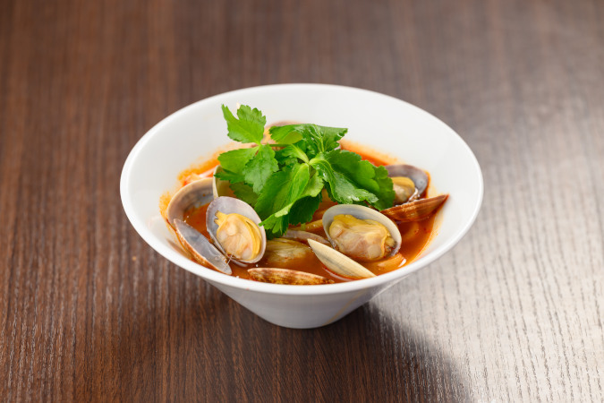 恋もスープもアツアツ！あさりのスンドゥブうどん